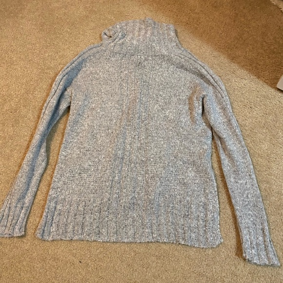 hooked up gray turtleneck sweater - Picture 5 of 5